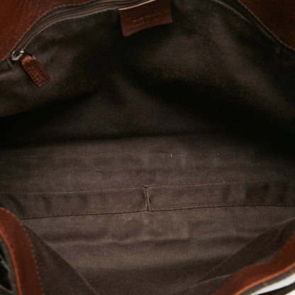 Gucci GG Canvas Horsebit Shoulder Bag