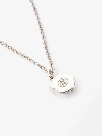 Gucci Feline Head Necklace Silver Silver Sterling