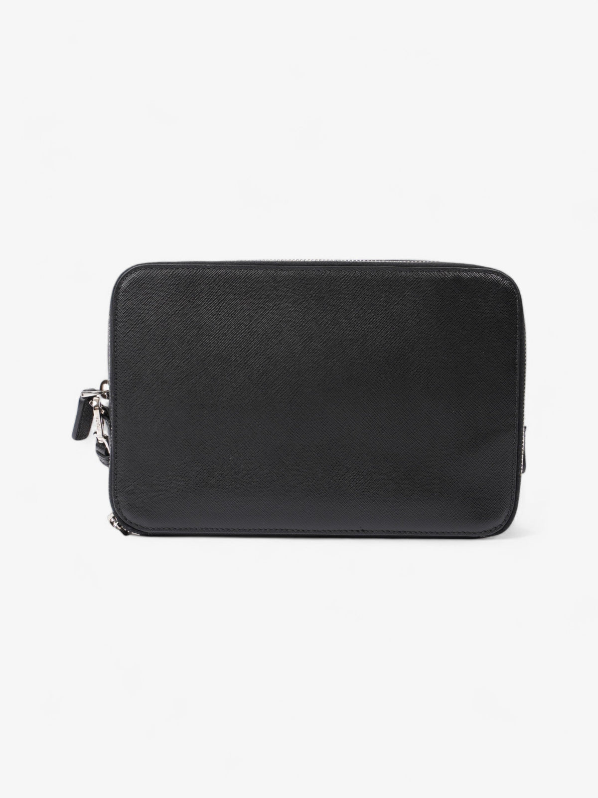 Prada Zipped Clutch Black Saffiano Leather
