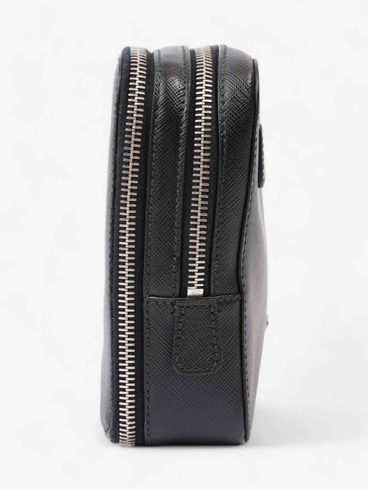 Prada Zipped Clutch Black Saffiano Leather