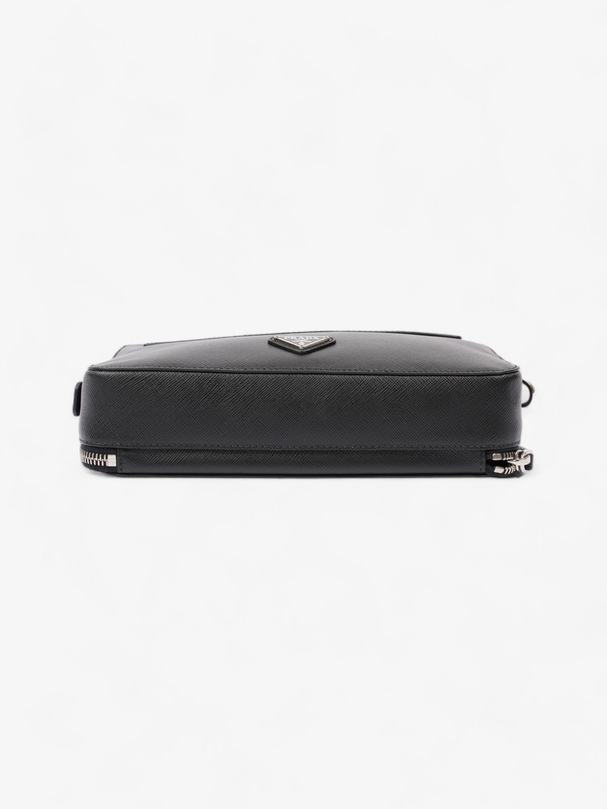 Prada Zipped Clutch Black Saffiano Leather
