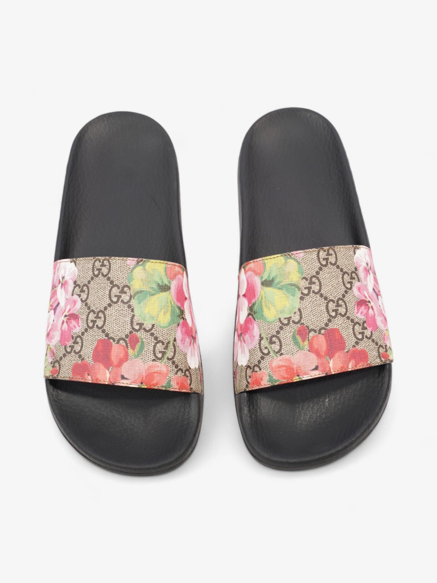 Gucci GG Blooms Supreme slides Beige / Floral Canvas EU 39 UK 6