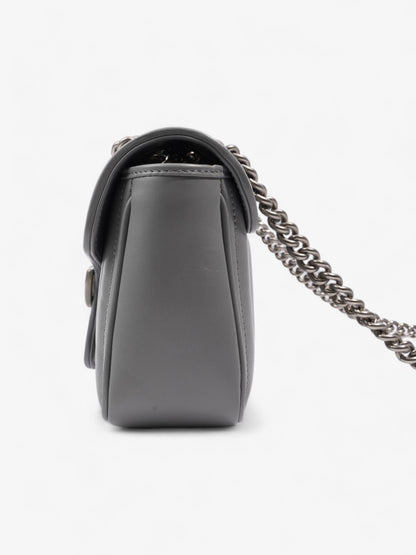 Gucci GG Marmont Grey Leather Small