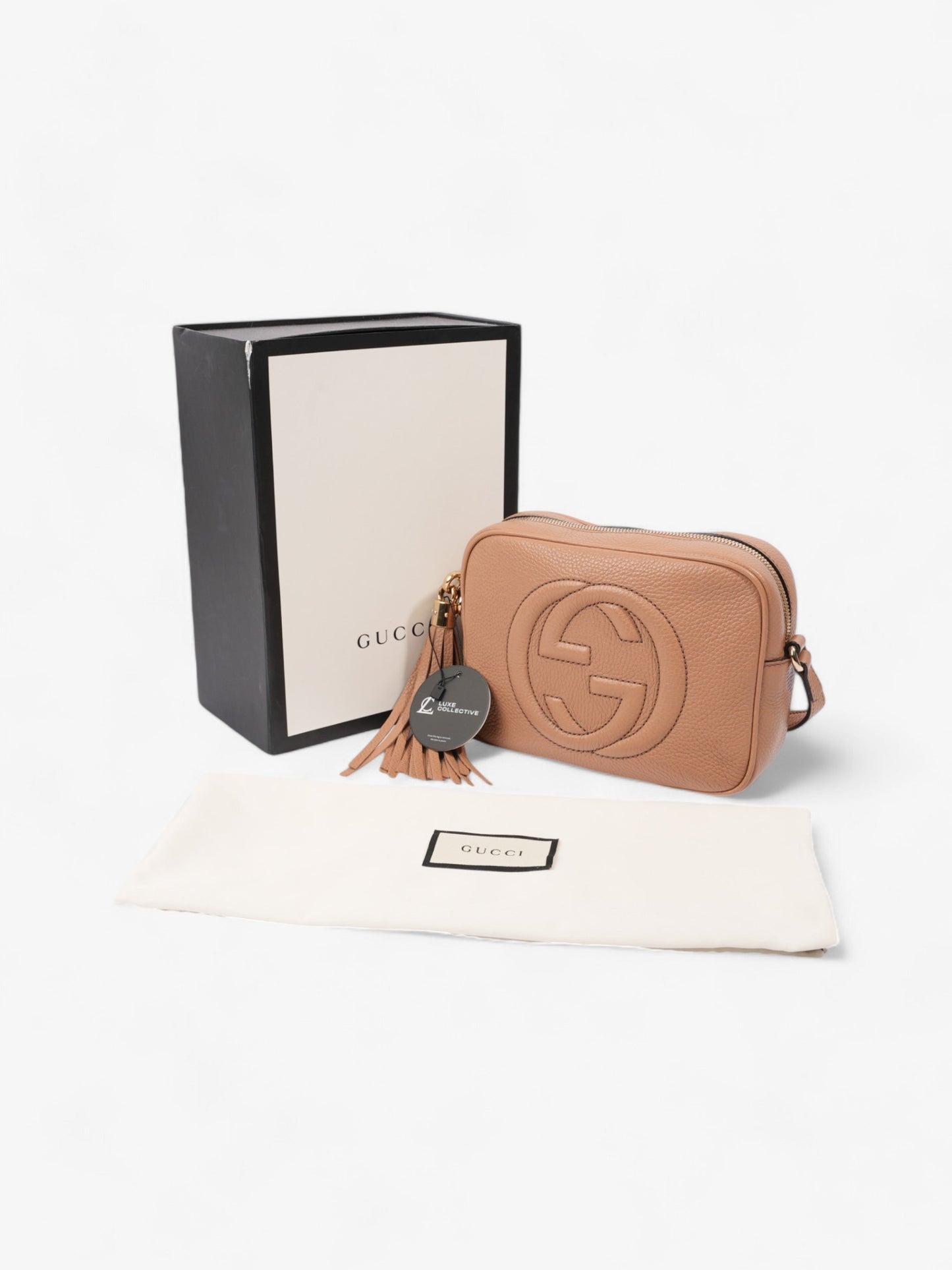 Gucci Soho Disco Bag Beige Leather Small
