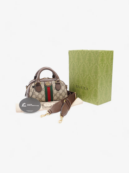 Gucci GG Ophidia GG Supreme / Green / Red Canvas Mini