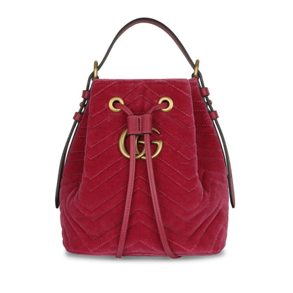 Gucci Marmont Bucket - Pink Velvet
