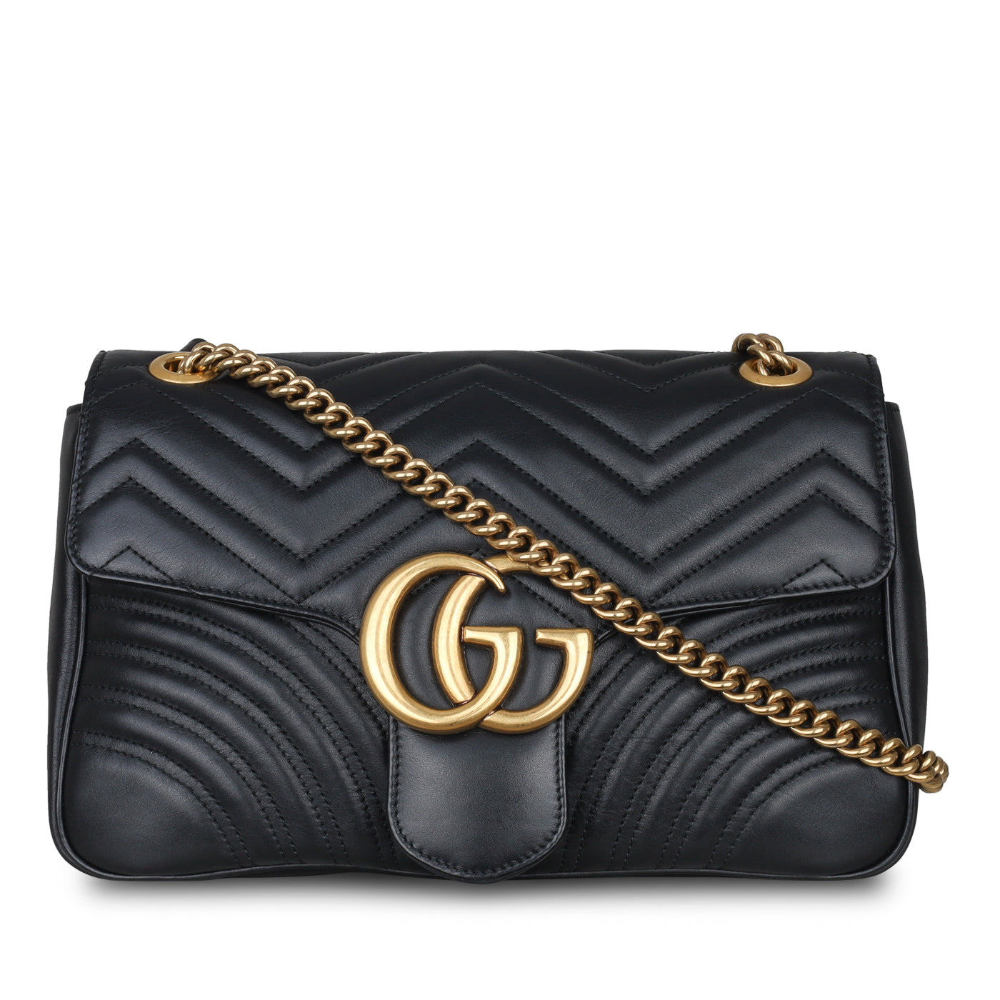 Gucci Medium Marmont Bag - Black