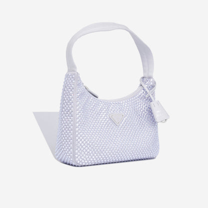 Prada Satin Mini Bag with Crystals
