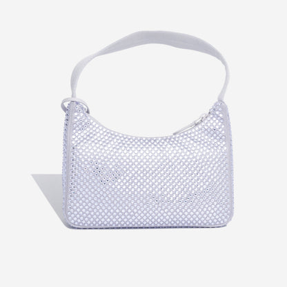 Prada Satin Mini Bag with Crystals