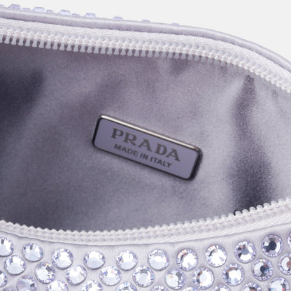 Prada Satin Mini Bag with Crystals