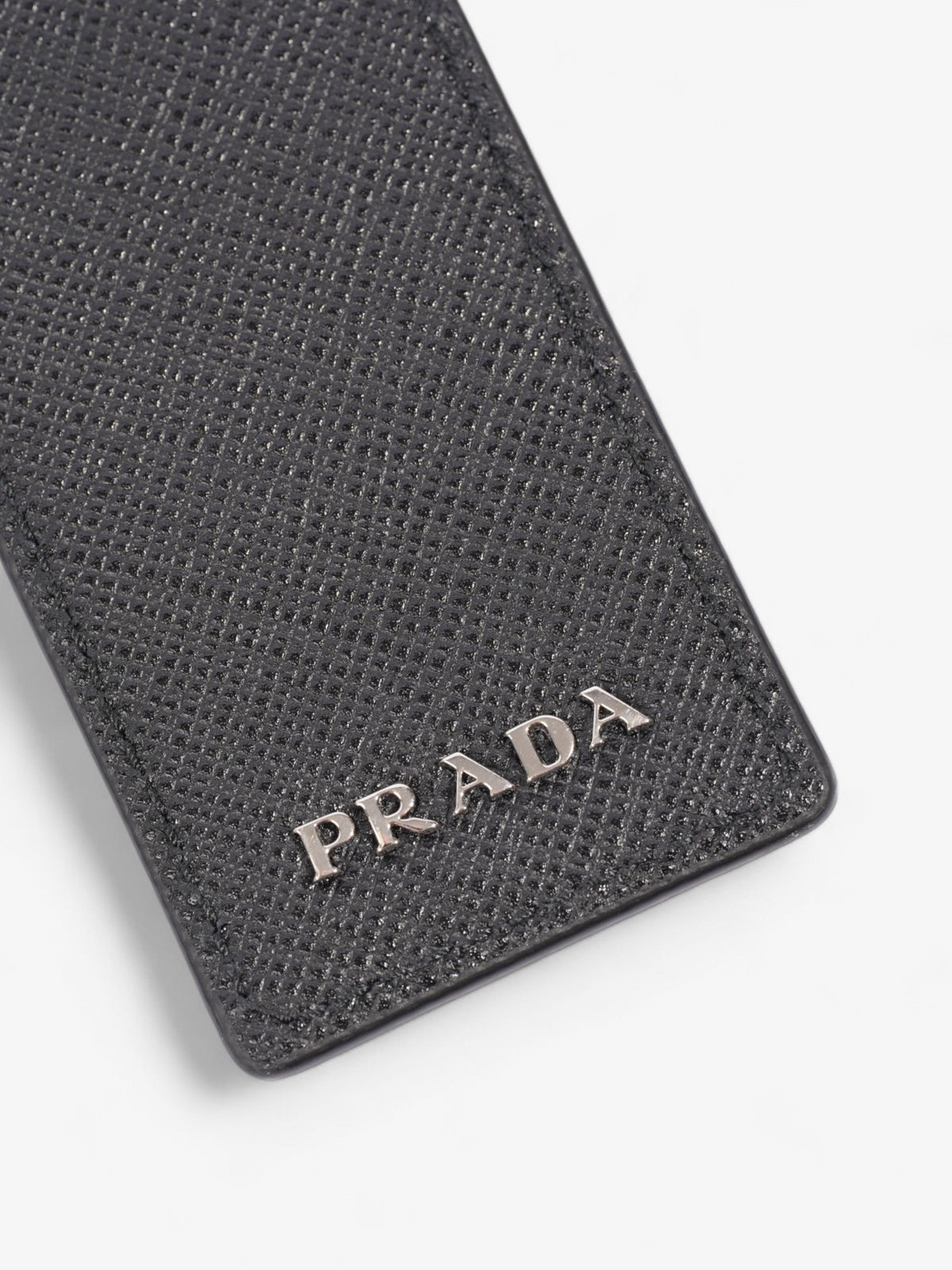 Prada Trick Pelle Key Ring Black / Multicoloured Saffiano Leather