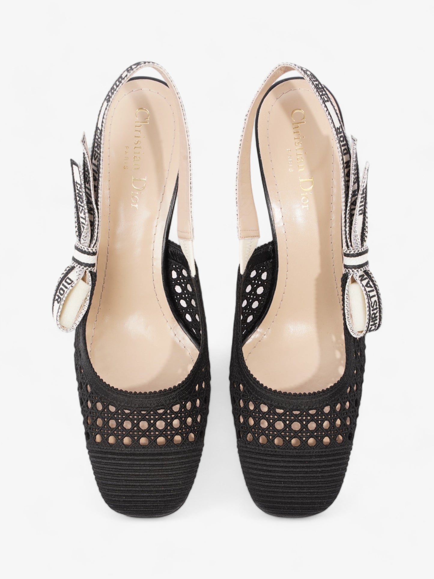 Christian Dior D-Moi Slingback 55mm Black Lace EU 41 UK 8