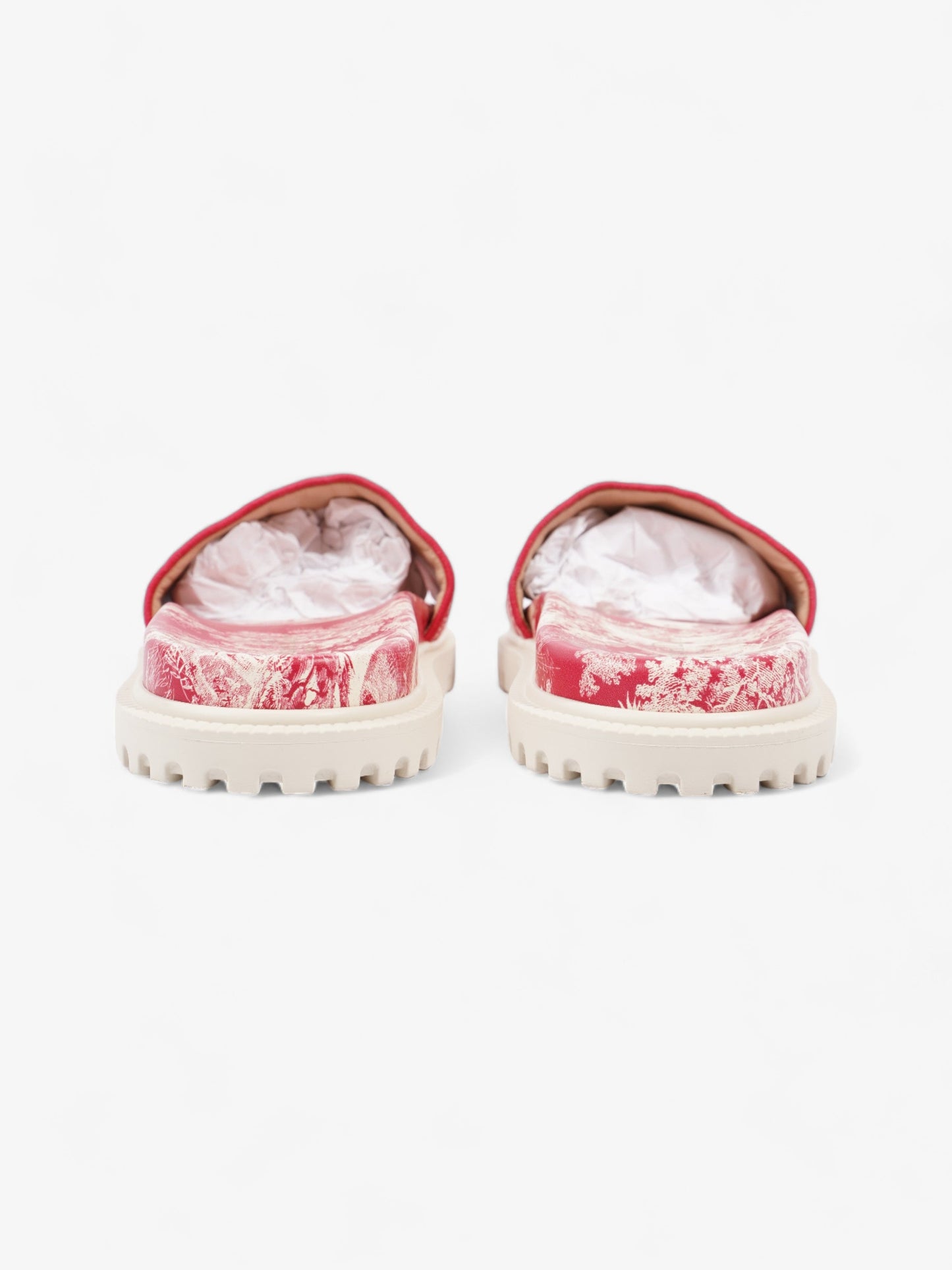 Christian Dior Dway Logo Toile De Jouy Slide Raspberry Canvas EU 41 UK 8