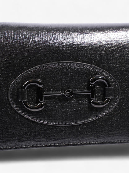 Gucci Horsebit 1955 Wallet on Chain Black Leather