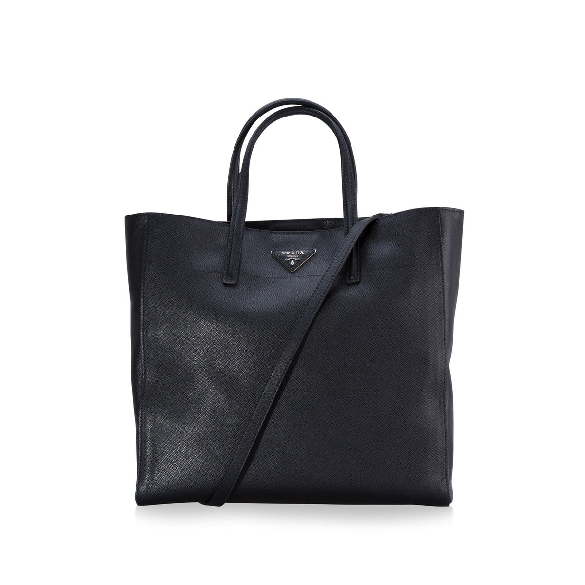 Prada 2 Way Saffiano Vernice Briefcase