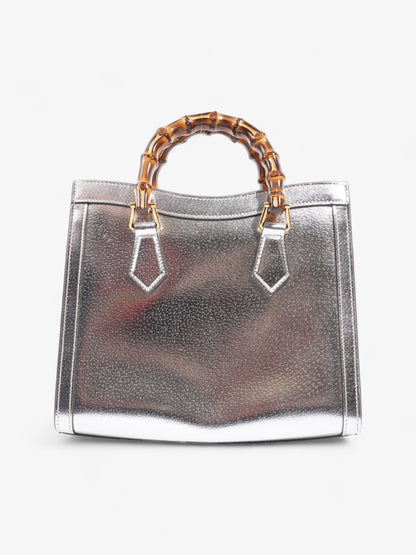 Gucci Diana Metallic Silver Leather Small