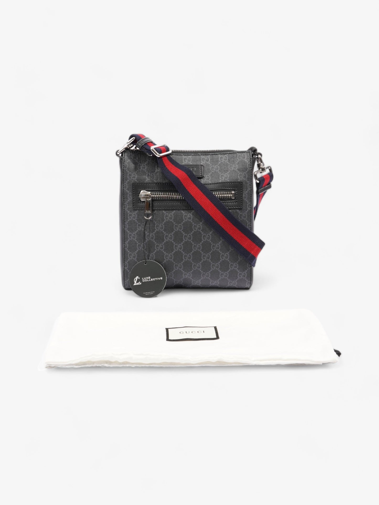 Gucci GG Messenger Black Coated Canvas