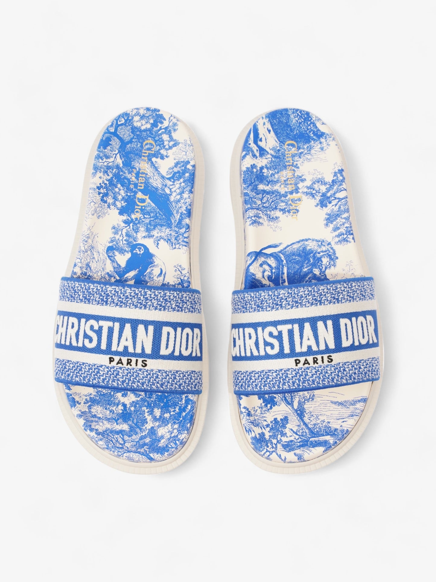 Christian Dior Dway White / Blue Canvas EU 39 UK 6