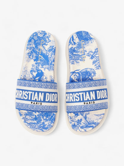Christian Dior Dway White / Blue Canvas EU 39 UK 6