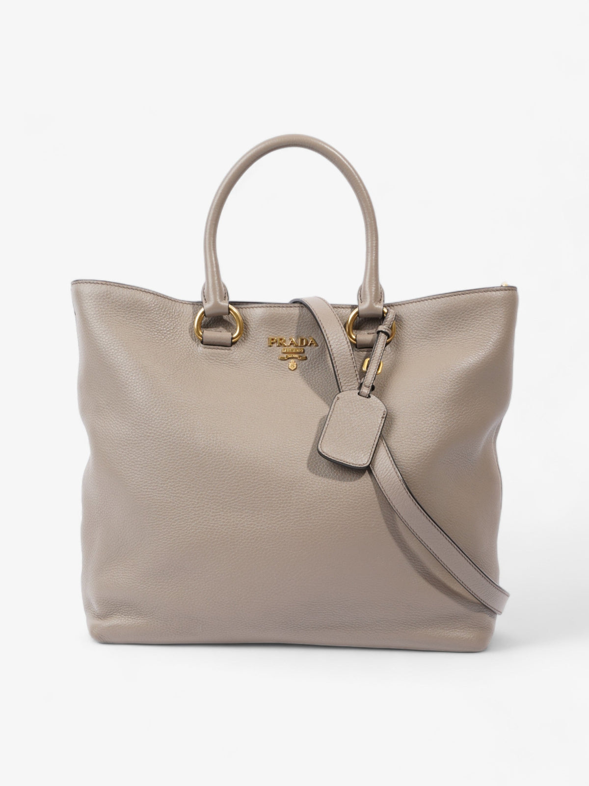 Prada Daino Grey Leather