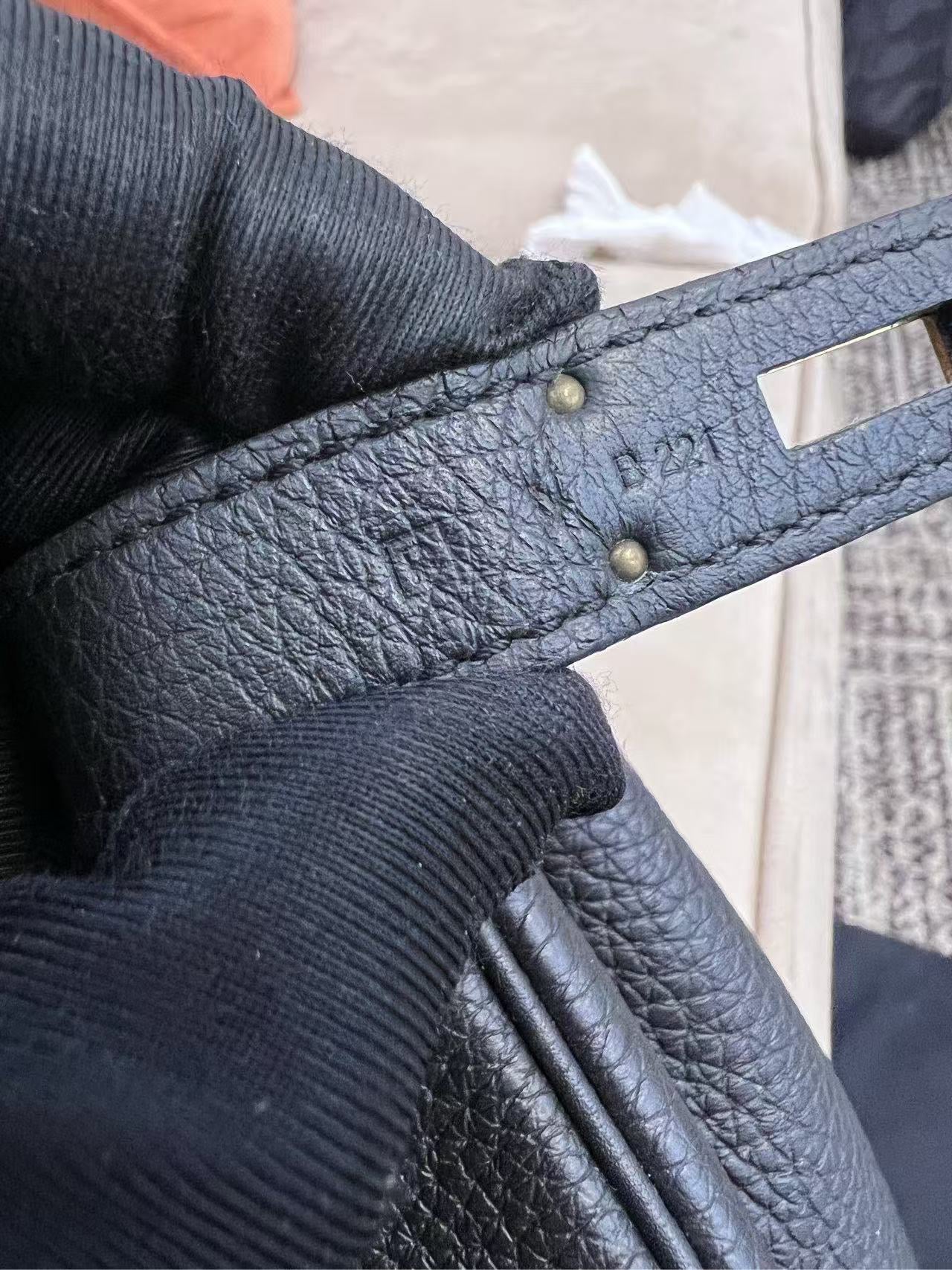 Pre-owned Hermes Birkin 30 Black Togo Golden Hw, 2012, w/ lock&key with clochette, dust bag