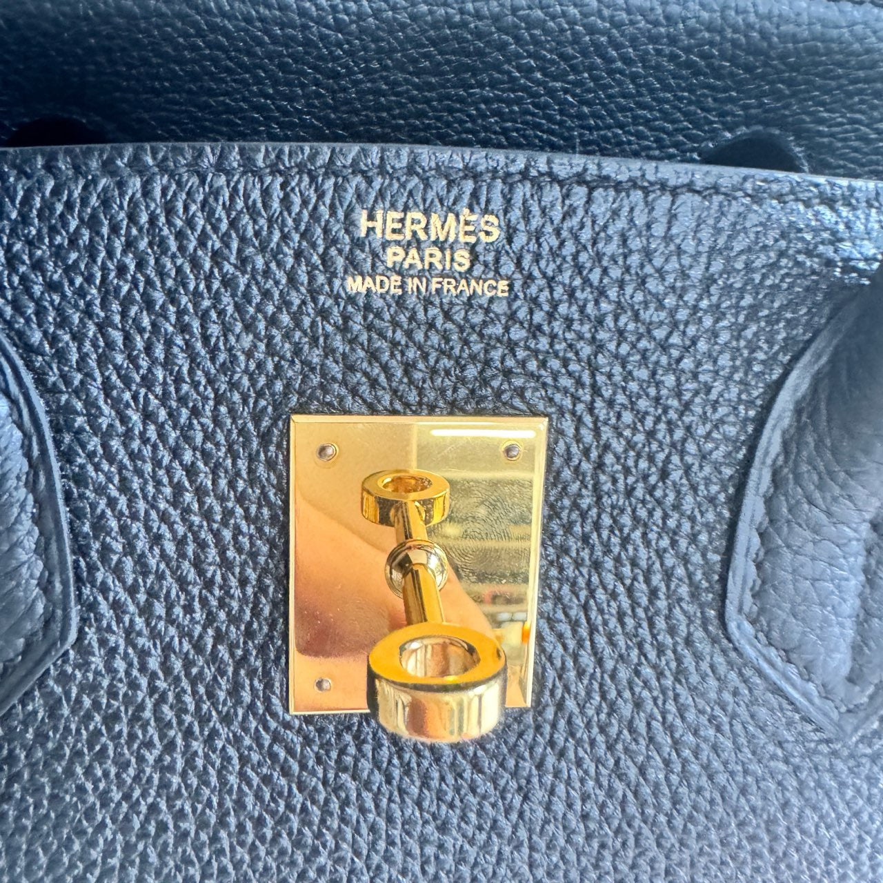 Pre-owned Certified Hermes Birkin 30 Black Togo Leather Golden Hardware, 2013 [Q], w/ dust bag, lock&key, raincoat