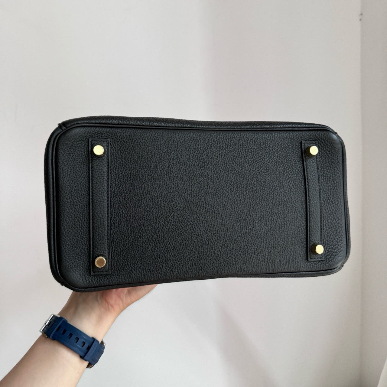 Pre-owned Certified Hermes Birkin 30 Black Togo Leather Golden Hardware, 2013 [Q], w/ dust bag, lock&key, raincoat