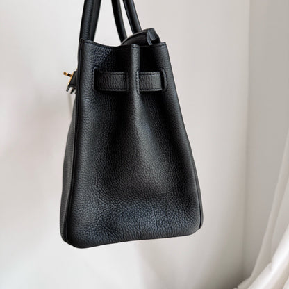 Pre-owned Certified Hermes Birkin 30 Black Togo Leather Golden Hardware, 2013 [Q], w/ dust bag, lock&key, raincoat