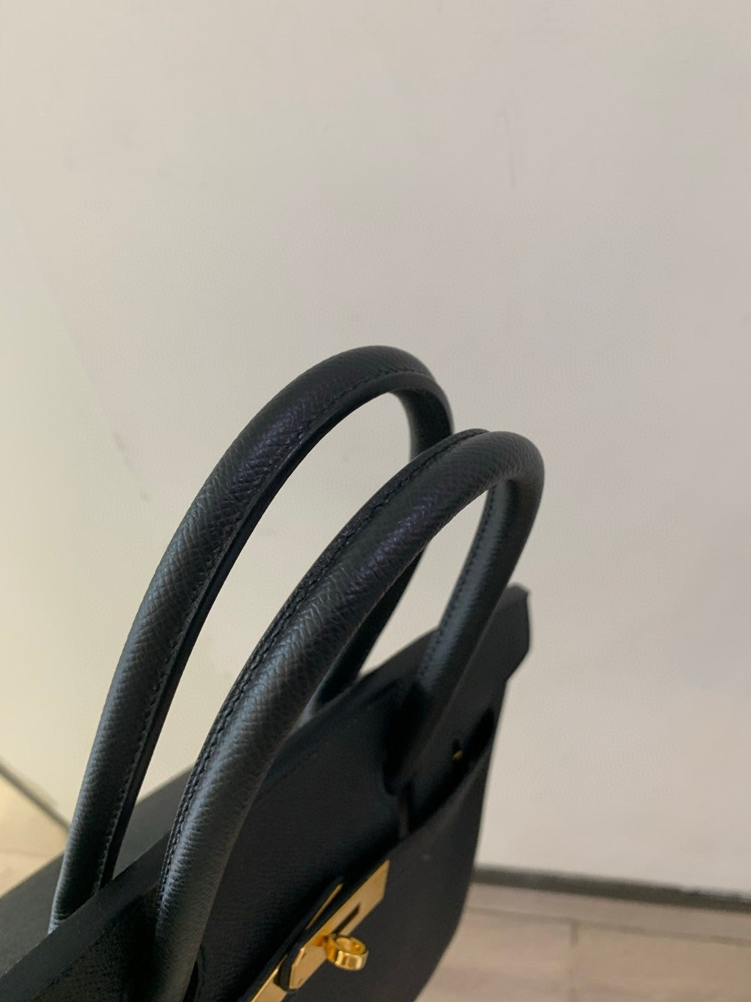 Pre-owned Certified Hermes Birkin 30 Black Epsom Leather Golden Hw, 2017, w/ lock&key, dust bag