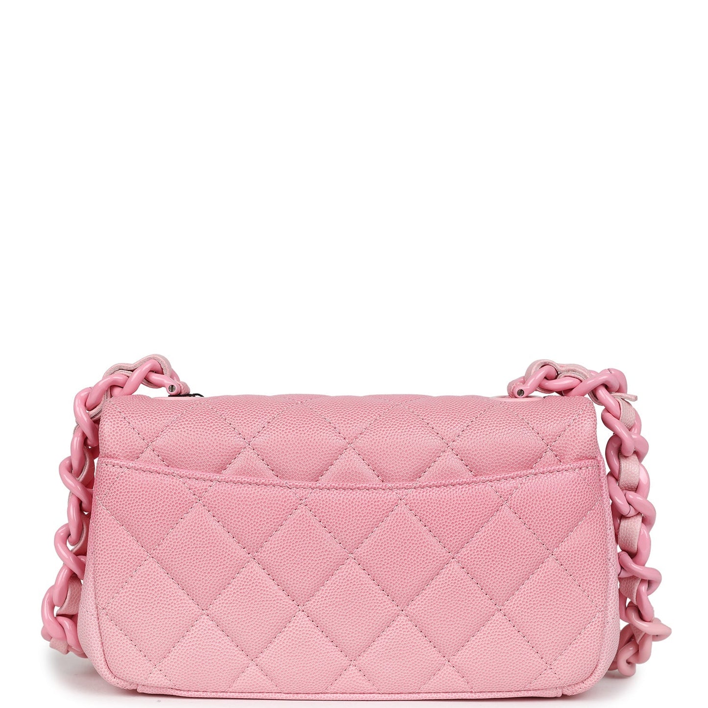 Chanel Mini Flap Bag Pink Ombre Caviar Lacquered Metal Hardware