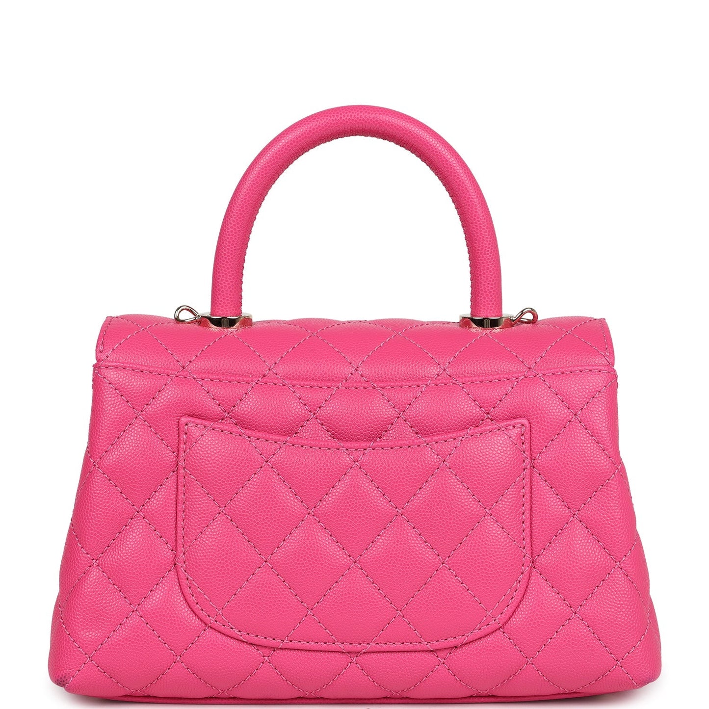 Chanel Small Coco Handle Dark Pink Caviar Light Gold Hardware
