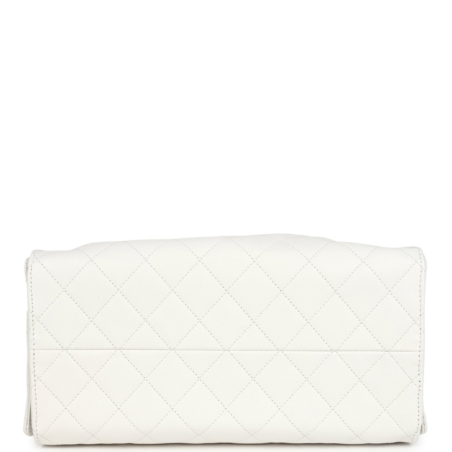 Chanel Medium 25 Hobo Bag White Caviar Antique Gold Hardware