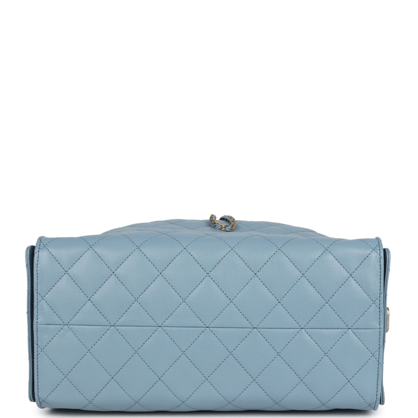 Chanel Medium 25 Hobo Bag Blue Caviar Antique Gold Hardware