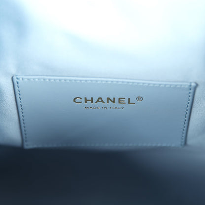 Chanel Medium 25 Hobo Bag Blue Caviar Antique Gold Hardware