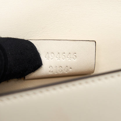 Gucci Sylvie Super mini Bag white with