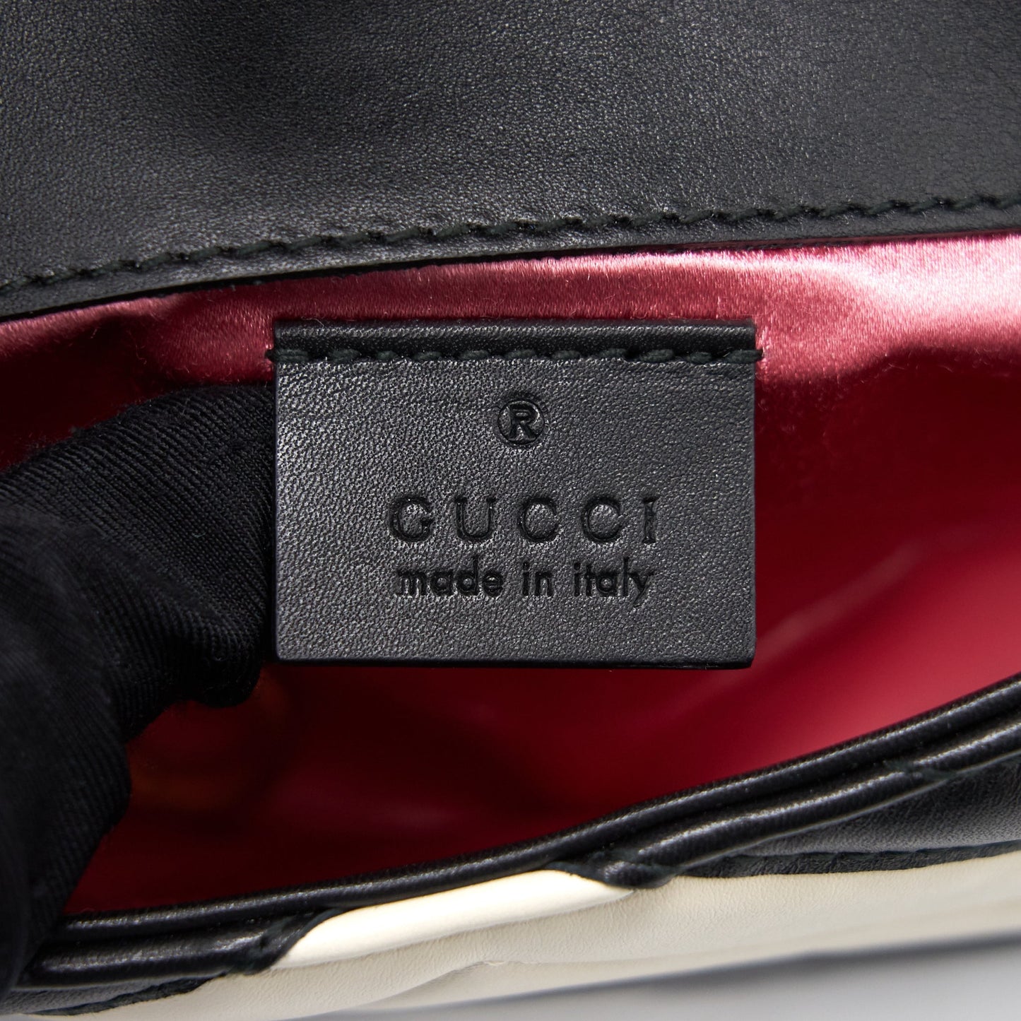 Gucci Marmont Super Mini Black and White