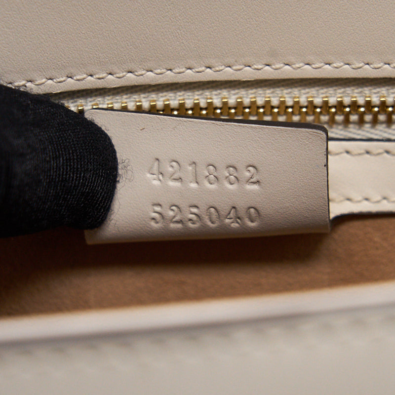Gucci Sylvie Medium White with Extra Long Strap