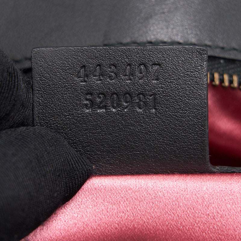 GUCCI SMALL VELVET MARMONT BLACK  26CM