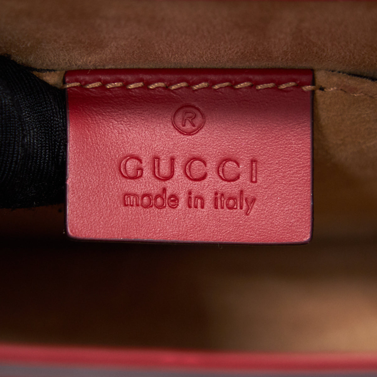 Gucci Sylvie Leather Mini Chain Bag Red