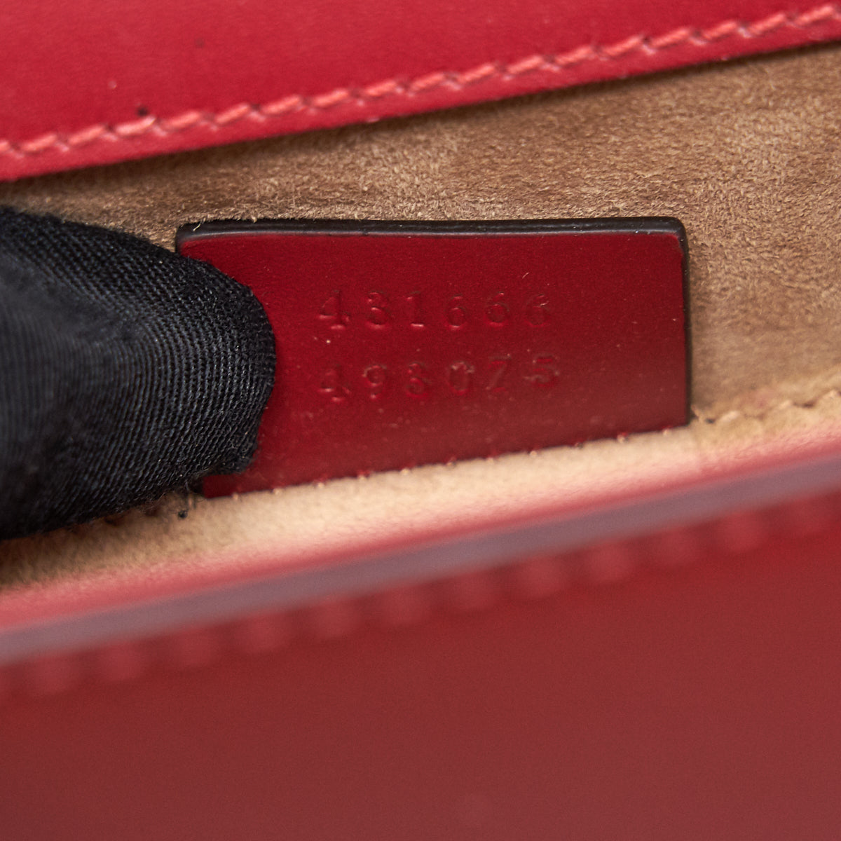Gucci Sylvie Leather Mini Chain Bag Red