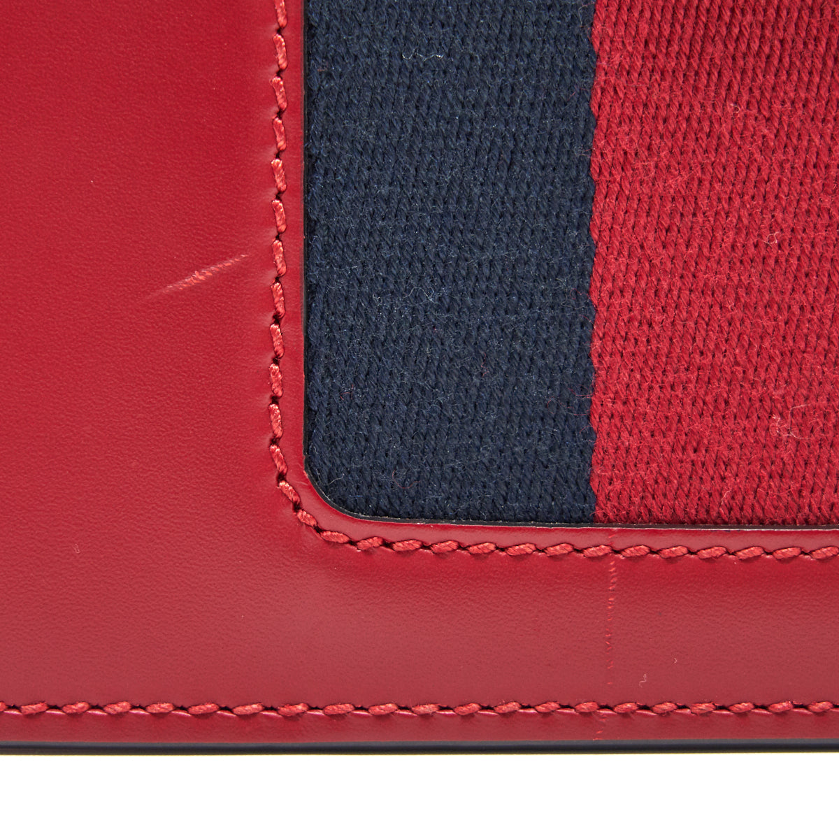 Gucci Sylvie Leather Mini Chain Bag Red