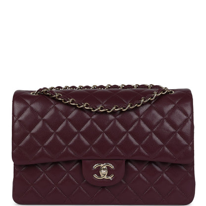 Chanel Jumbo Classic Double Flap Bag Red Lambskin Light Gold Hardware