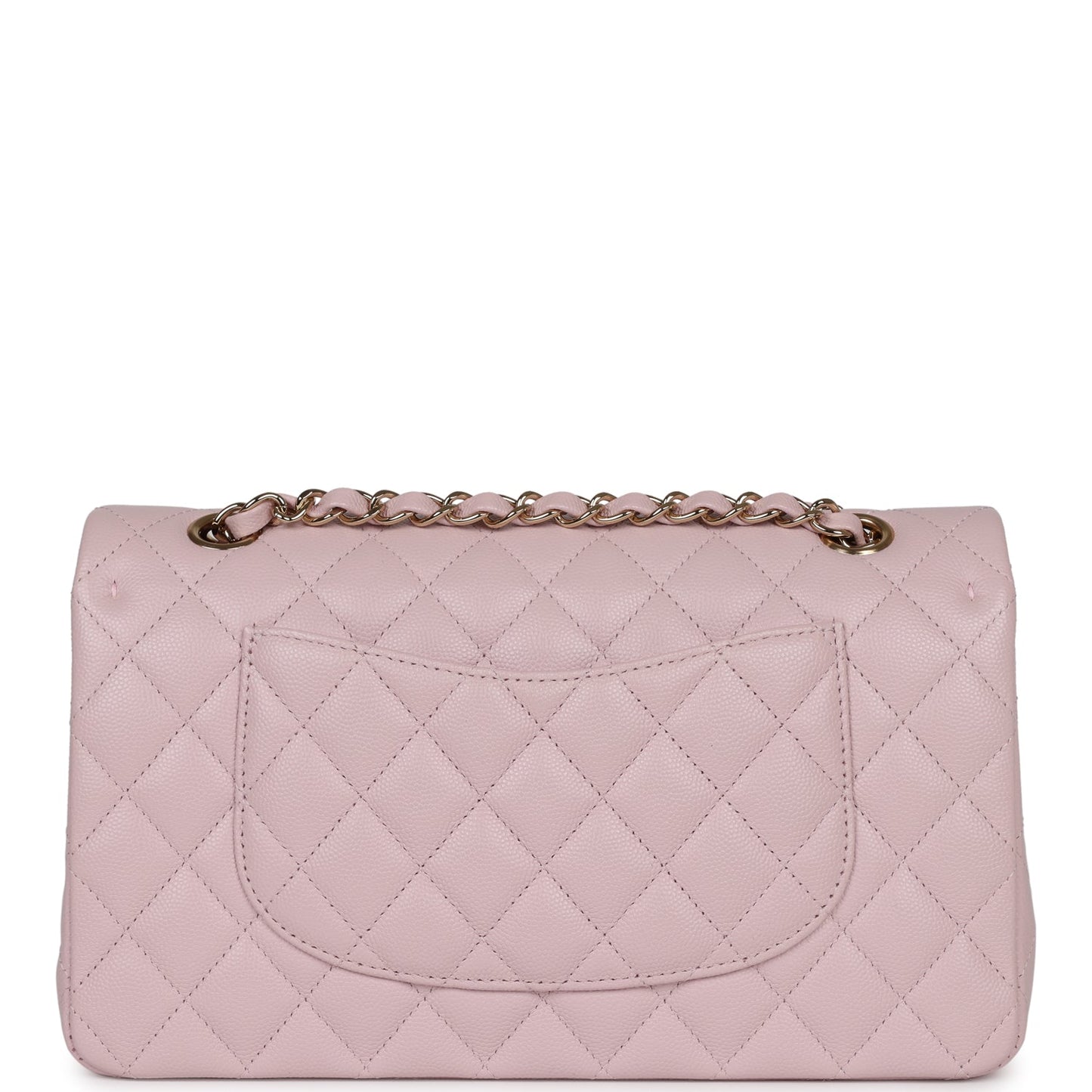 Chanel Medium Classic Double Flap Light Pink Caviar Light Gold Hardware