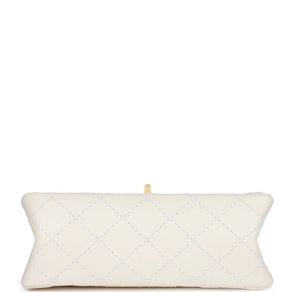 Chanel Mini Reissue 224 2.55 Flap White Aged Calfskin Antique Gold Hardware
