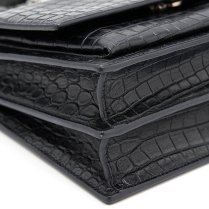 Saint Laurent Sunset Bag Black SHW