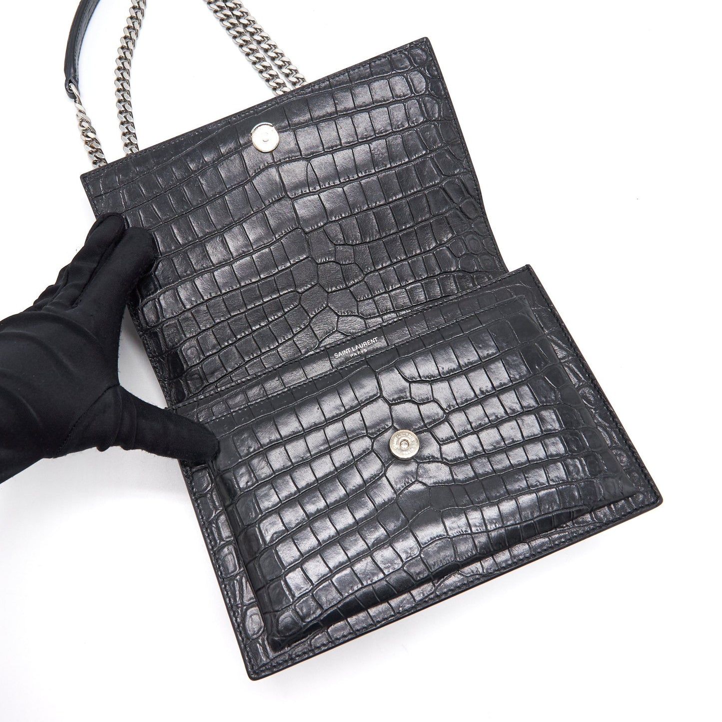 Saint Laurent Sunset Bag Black SHW