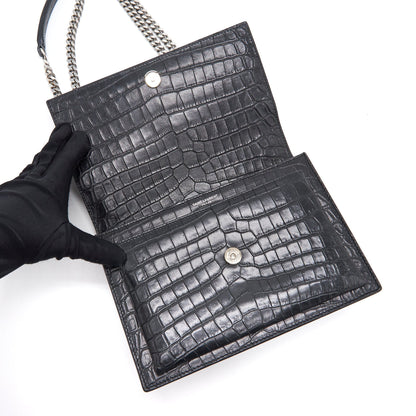 Saint Laurent Sunset Bag Black SHW