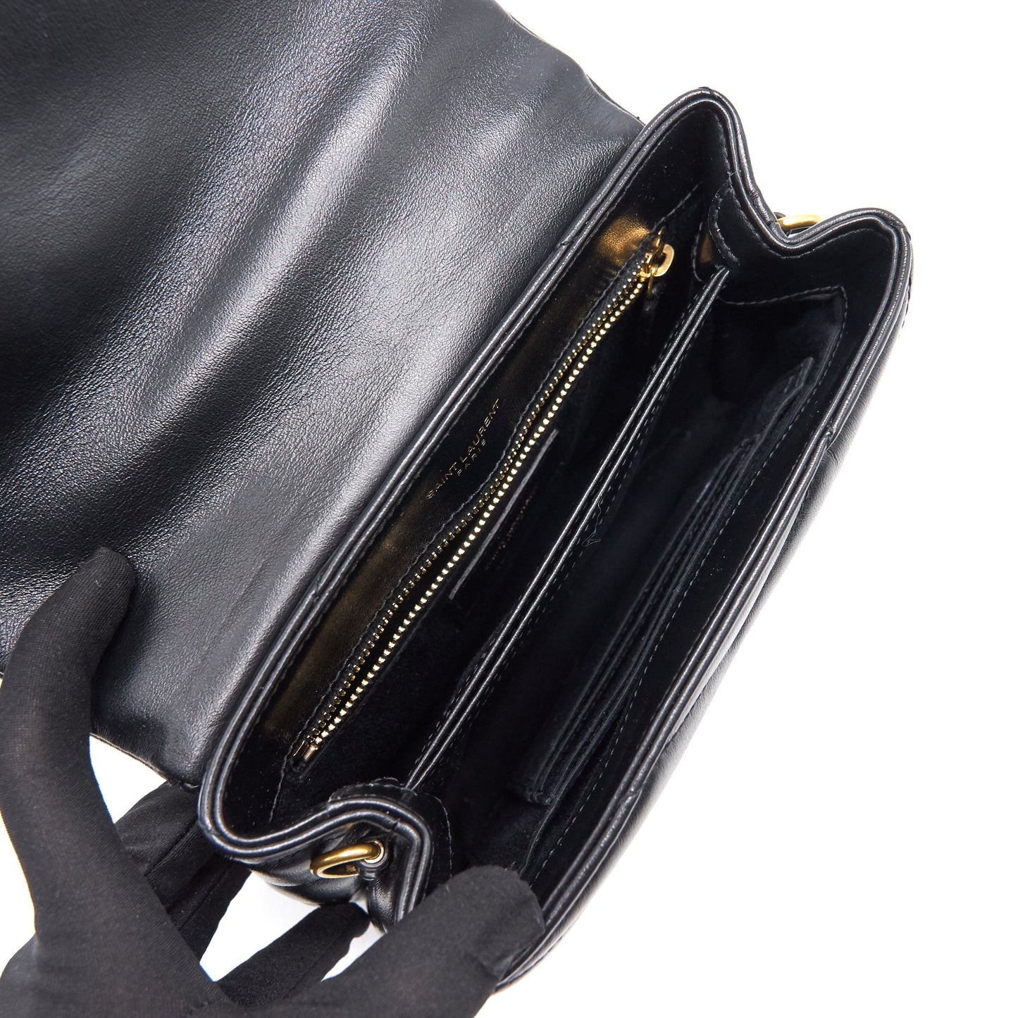 Saint Laurent/ YSL Mini Envelope Bag Black GHE