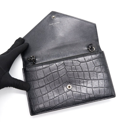 Saint Laurent So Black Envelope Wallet on Chain