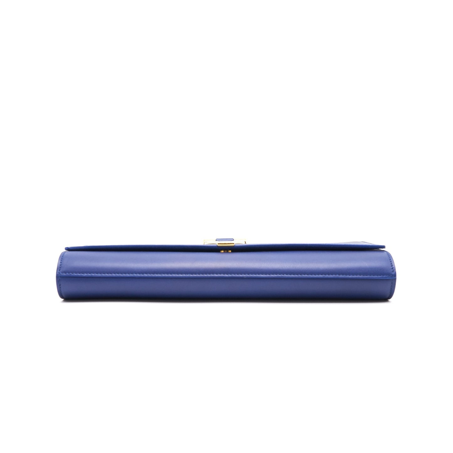 Saint Laurent YSL Clutch Y Dark Blue GHW